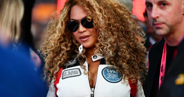 Beyoncé Turns Heads in All-Louis Vuitton Outfit at F1 Grand Prix
