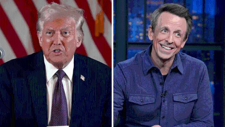 David Letterman on Trump targeting Seth Meyers: ‘This is just delightful’
