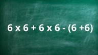 ¿Cuánto es 6 x 6 + 6 x 6 - (6 +6)? La cuenta matemática que pone a prueba a los genios