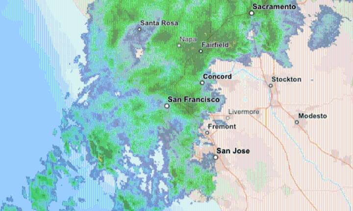Rain tracker map: Where it’s raining in the Bay Area