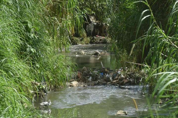Río Carneros, contaminado y en el abandono