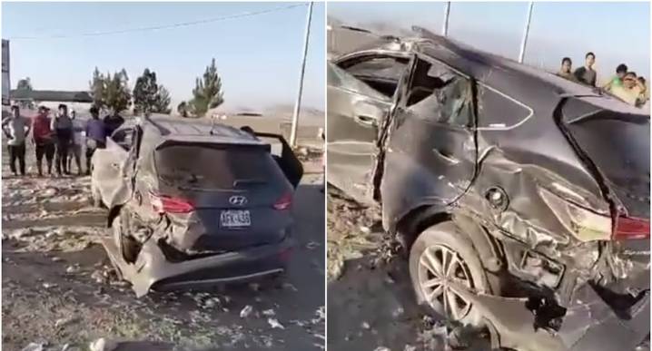 Ica: tres heridos tras despiste y brutales volcaduras de camioneta por el camino a Carhuaz