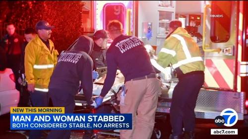 Double stabbing in North Hills leaves man and woman hospitalized, LAPD says