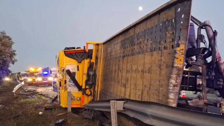 Denuncian a un conductor implicado en un accidente en la AP-7 en Maçanet de la Selva que dio positivo en cocaína