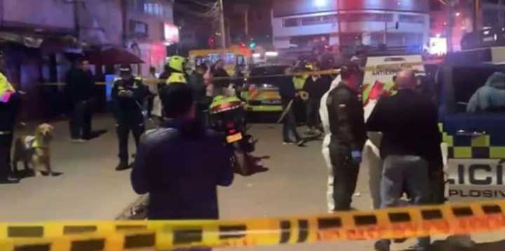 Explosión en Bogotá deja un muerto y un herido
