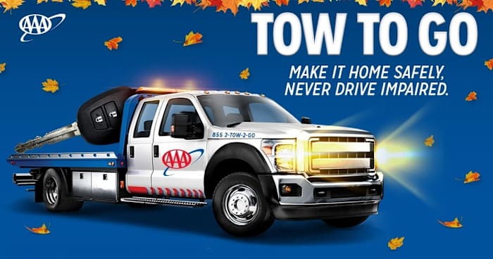 AAA offers ‘Tow to Go’ program during Thanksgiving to prevent impaired driving