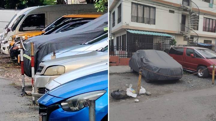 Residentes del barrio La Nueva Base denuncian que convirtieron una de sus calles en parqueadero; autoridades respondieron al caso