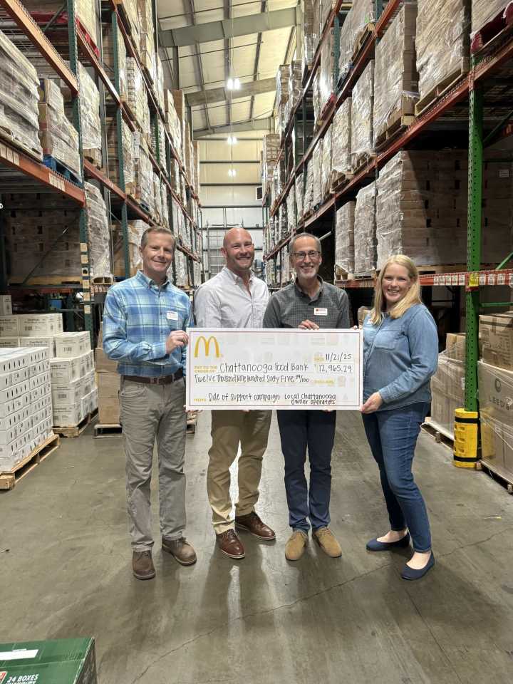 McDonald’s owner-operators donate to The Chattanooga Food Bank