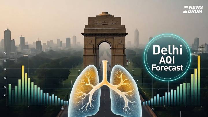 NewsDrum AQI forecast: After farm-fire surge, Delhi AQI seen near 309