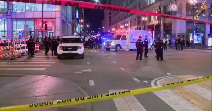 One dead, 8 wounded in 2 shootings in Chicago's downtown Loop district, hours after Christmas tree lighting