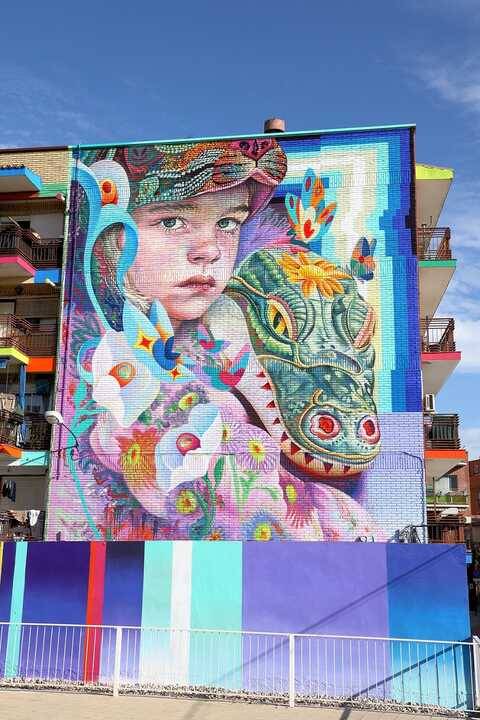 El mejor mural del mundo de octubre está en Madrid y ahora compite por el título del mejor del año