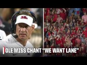 'WE WANT LANE' chants break out as Ole Miss beats Florida