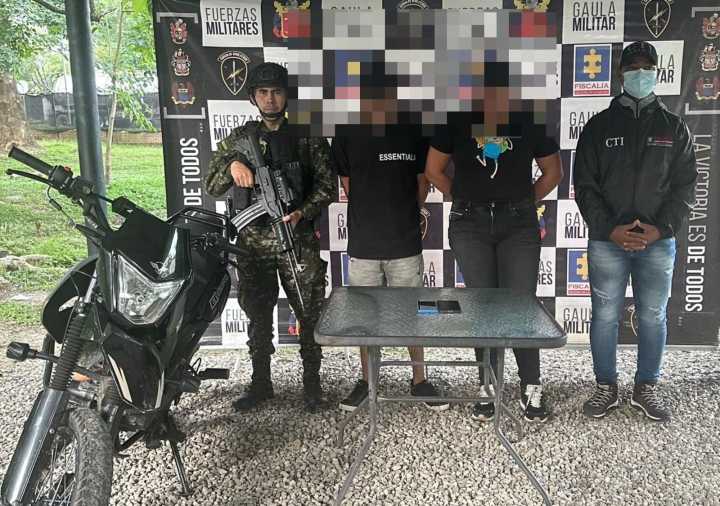 Gaula Militar Casanare capturó en flagrancia a presuntos extorsionistas que se autodenomina ERPAC
