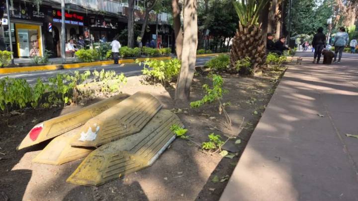 Parchan ciclovía de Polanco 'al aventón'