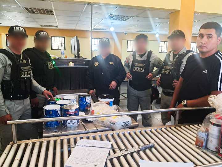 INPE frustró ingreso de droga camuflada en latas de esmalte sintético en penal Huaraz