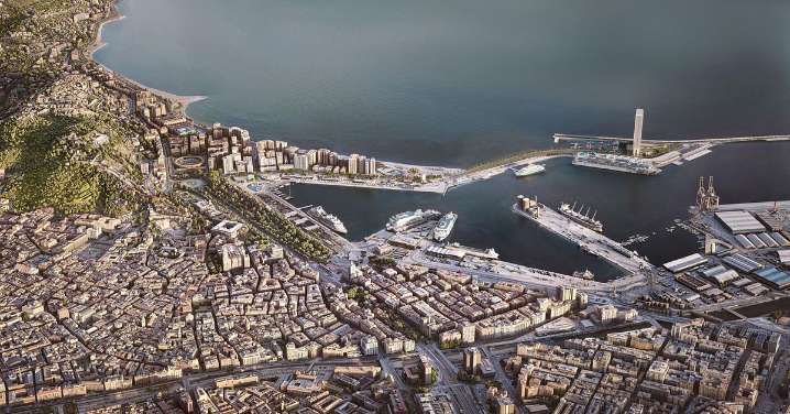 Torre del puerto de Málaga: El complejo hotelero y comercial del dique de levante puede colapsar la ciudad