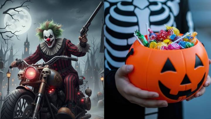 Hombre disfrazado de payaso asesinó de un disparo a una niña en la noche de Halloween