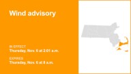 Wind advisory for 3 Massachusetts counties until Thursday morning