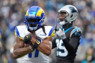 Young throws 3 TDs, Panthers turn over Stafford 3 times to end Rams' 6