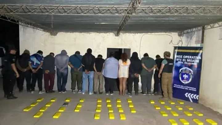 Cayeron 12 narcos con 47 kilos de cocaína
