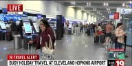 Busy holiday travel at Cleveland Hopkins Airport