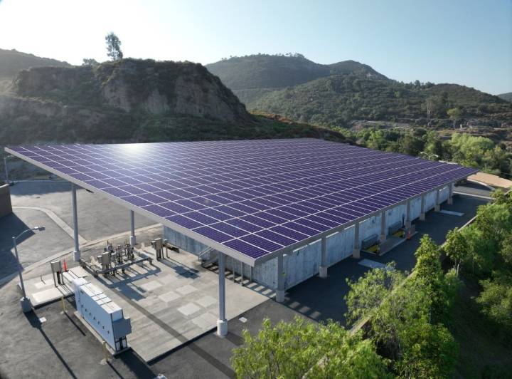 A solar/battery project looks to offset hefty electric bills at wastewater facility