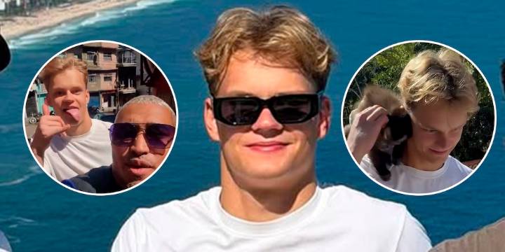 Videos y fotos de las extravagantes vacaciones de Paul Aron en Brasil: recorrió una favela en moto y jugó con monos