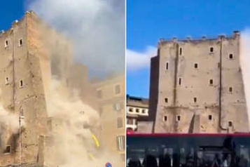 Se derrumba parte de una torre medieval en el centro de Roma