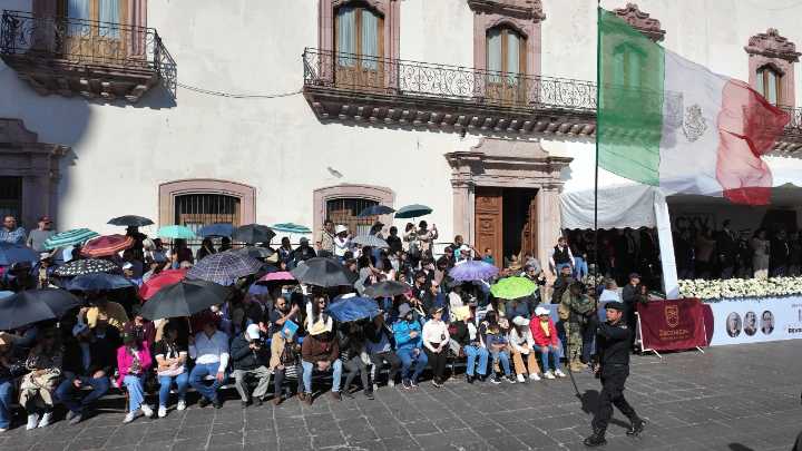 Conmemoran 115 aniversario de la Revolución Mexicana, en Zacatecas