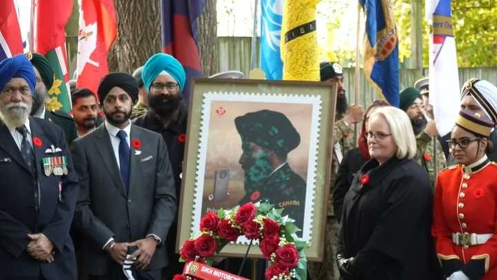 Canada Post unveils stamp honouring Sikh Canadian soldiers: We’re celebrating sacrifices, commitment’