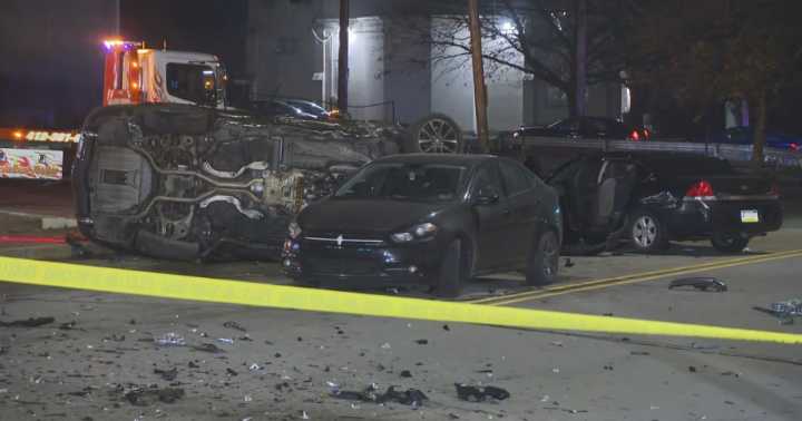 9 injured in 5-vehicle crash in Wilkinsburg, police say
