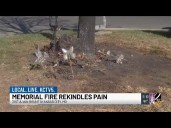 Memorial for police shooting victims burned days before expected settlement