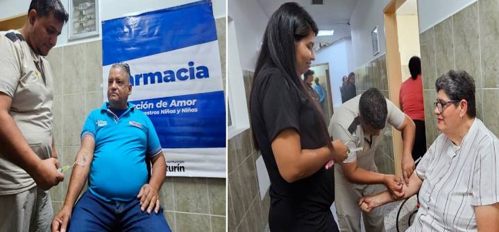 Alcaldía realizó jornada de vitaminoterapia y atención médica a trabajadores municipales
