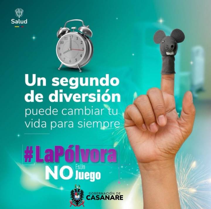 Casanare registra tres casos de lesionados por pólvora: Llamado a la prevención en temporada decembrina