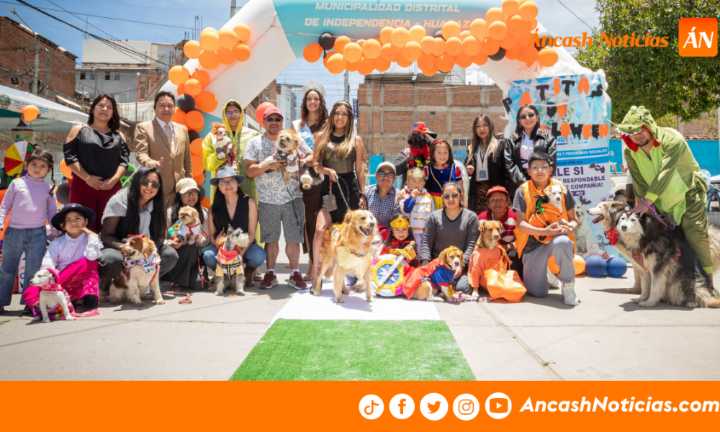 Huaraz celebró Halloween con ternura: decenas de mascotas desfilaron en el “Patitas Halloween”
