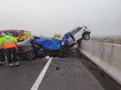 Choque frontal entre dos vehículos en autopista Los Andes deja tres fallecidos: dos argentinos y un chileno