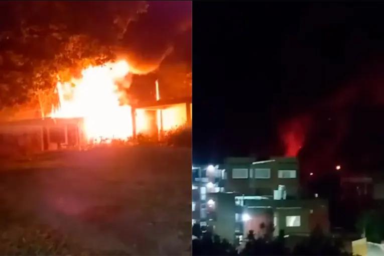Video: voraz incendio consumió una vivienda en Paraná