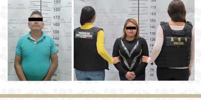 Aprehendió la FGE a pareja presuntamente responsable de violencia familiar en agravio de sus hijas menores de edad