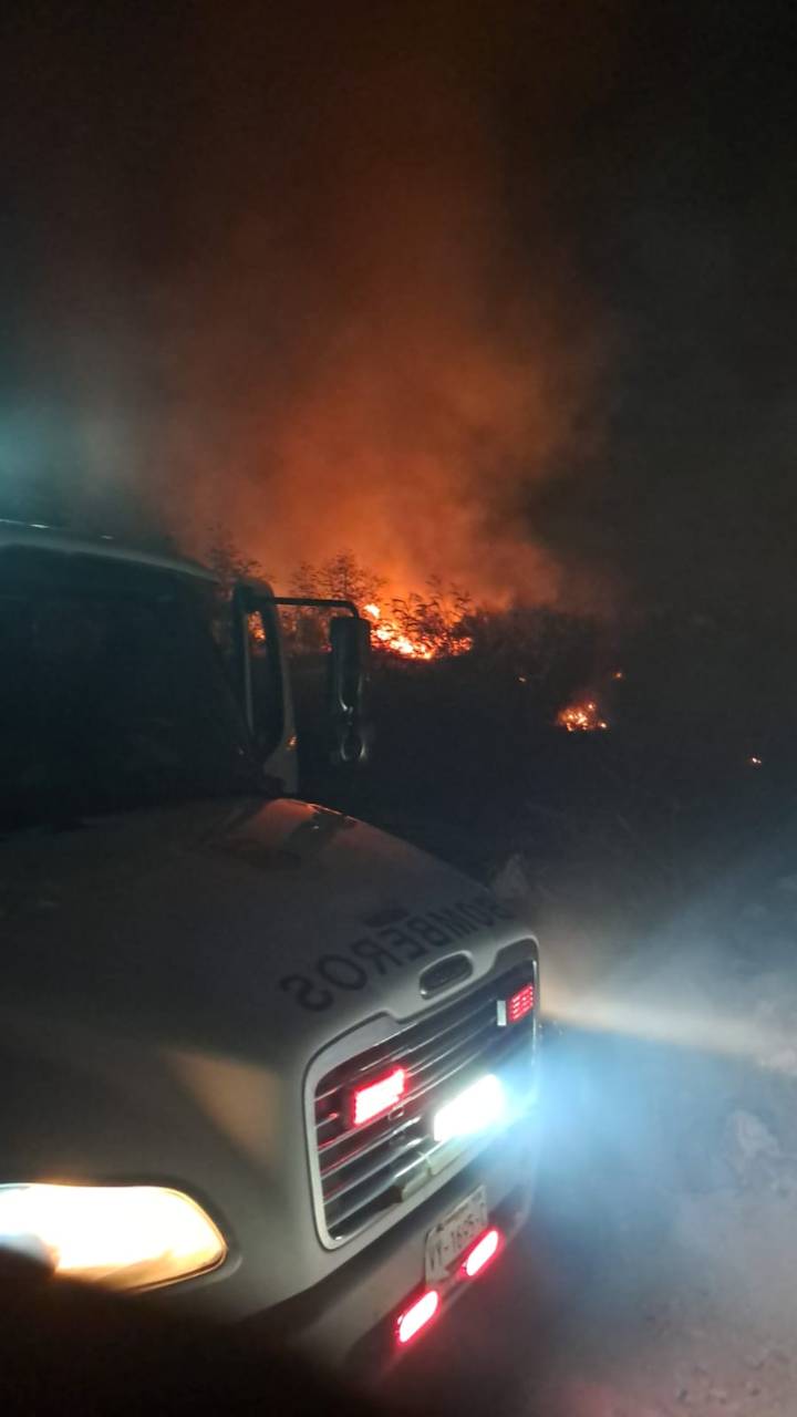 Combatió Protección Civil de Reynosa incendio en cerca de 3 hectáreas tras La Cima