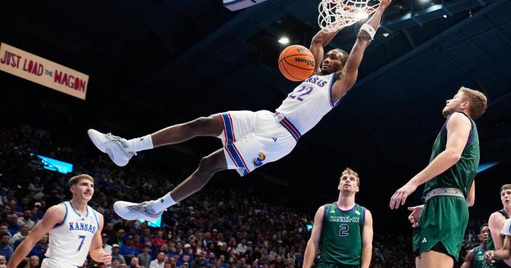 Freshman Darryn Peterson impresses with 21 points in 22 minutes in win for No. 19 Kansas