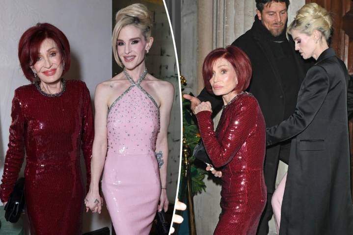 Sharon and Kelly Osbourne make first red carpet appearance since Ozzy's heartbreaking death