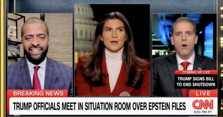 Scott Jennings Gets Laughed at for His Take on Donald Trump’s Jeffrey Epstein Nightmare