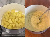 I made Ina Garten's buttermilk mashed potatoes. From now on, I'll bring this easy side dish to every holiday dinner.