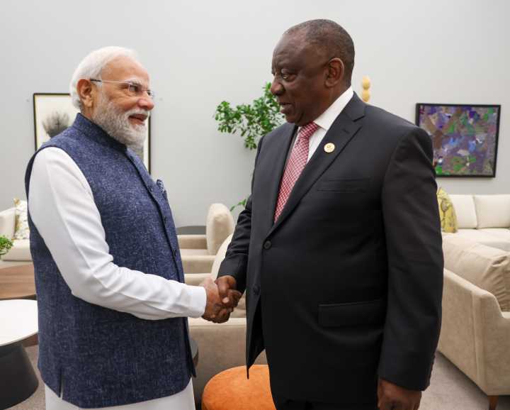 PM meets with President of South Africa on the sidelines of G20 Summit in Johannesburg