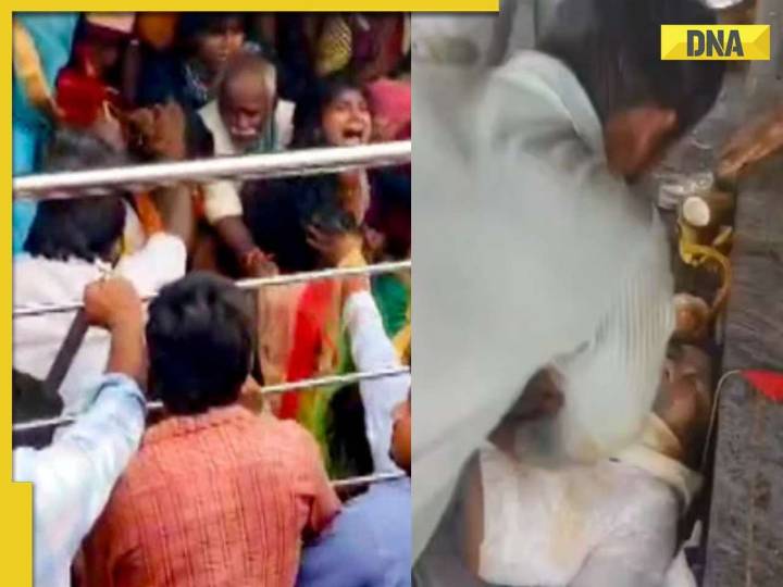 Andhra Temple Tragedy on Cam: Horrifying videos of stampede shows women crying..