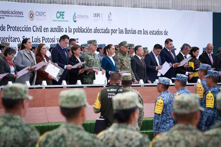 Hidalgo reafirma su gratitud al Ejército y la Marina por su labor en la atención de emergencias