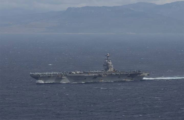 Llega al Caribe el USS Gerald R. Ford, el mayor portaaviones de Estados Unidos