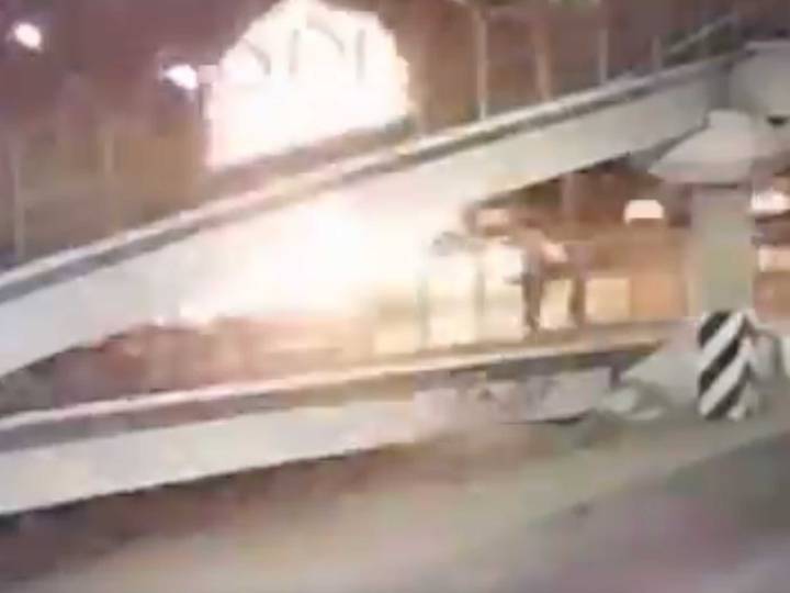 VIDEO: Explosivo casero detona en cuartel de policías de Mazatlán