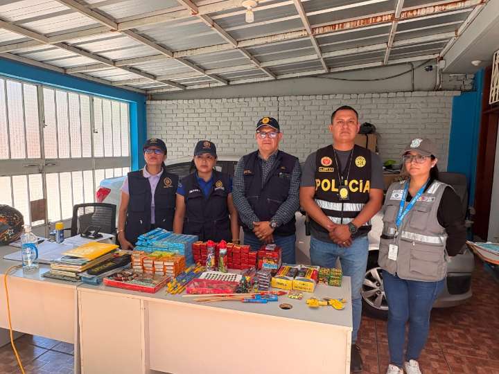 Piura: Incautan pirotécnicos en el mercado Las Capullanas