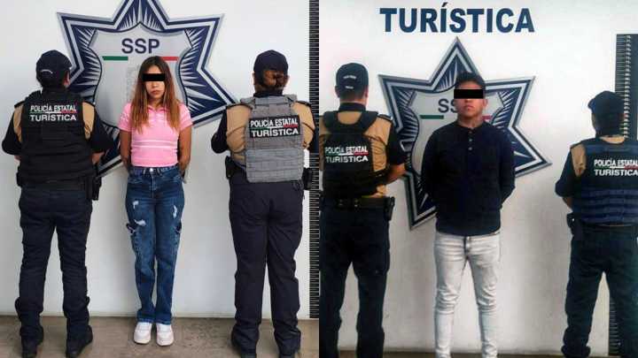 Detienen a Dos Presuntos Carteristas en Estación de Metrobús en Puebla